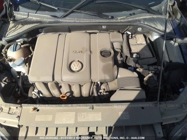 1VWAP7A31DC077737 - 2013 VOLKSWAGEN PASSAT S GRAY photo 10