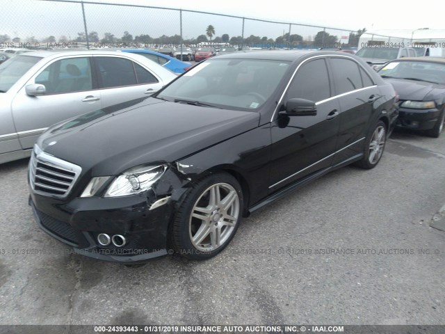 WDDHF5GB6AA061604 - 2010 MERCEDES-BENZ E 350 BLACK photo 2