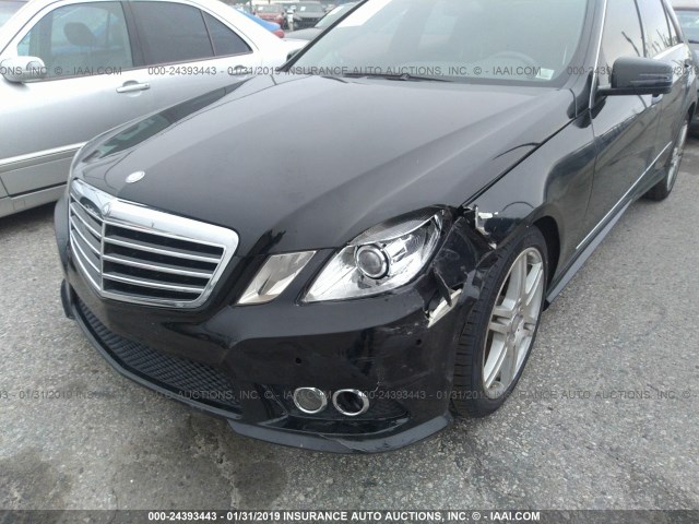 WDDHF5GB6AA061604 - 2010 MERCEDES-BENZ E 350 BLACK photo 6