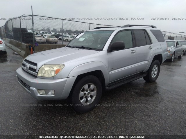 JTEZU14R650061785 - 2005 TOYOTA 4RUNNER SR5/SPORT SILVER photo 2