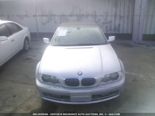 WBABS53412J488948 - 2002 BMW 330 CI SILVER photo 6