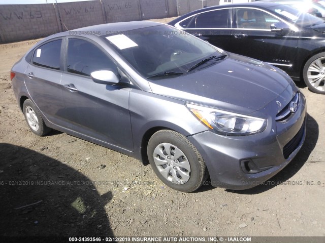 KMHCT4AE9GU113868 - 2016 HYUNDAI ACCENT SE GRAY photo 1