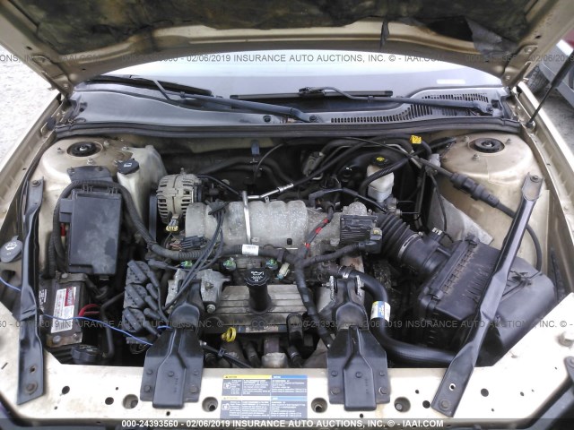 2G2WP522751294448 - 2005 PONTIAC GRAND PRIX GOLD photo 10