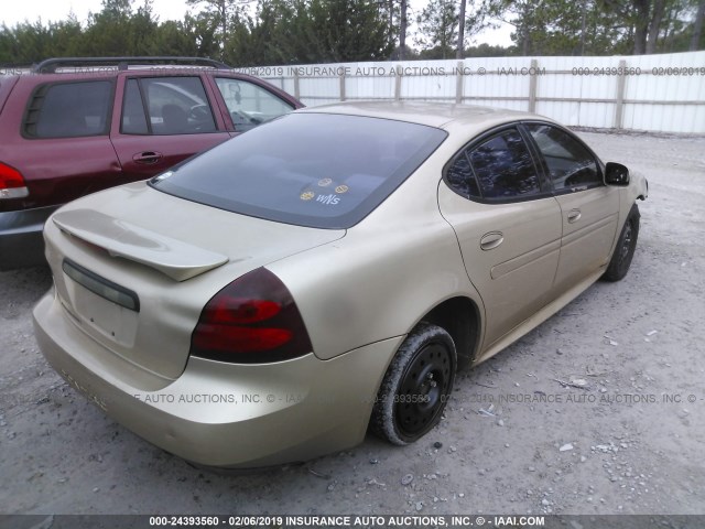 2G2WP522751294448 - 2005 PONTIAC GRAND PRIX GOLD photo 4
