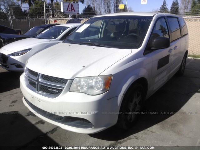 2D4RN4DG8BR732945 - 2011 DODGE GRAND CARAVAN EXPRESS WHITE photo 2