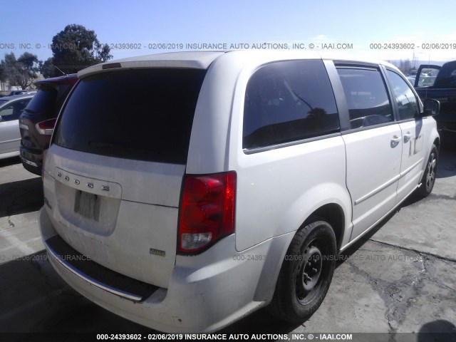 2D4RN4DG8BR732945 - 2011 DODGE GRAND CARAVAN EXPRESS WHITE photo 4