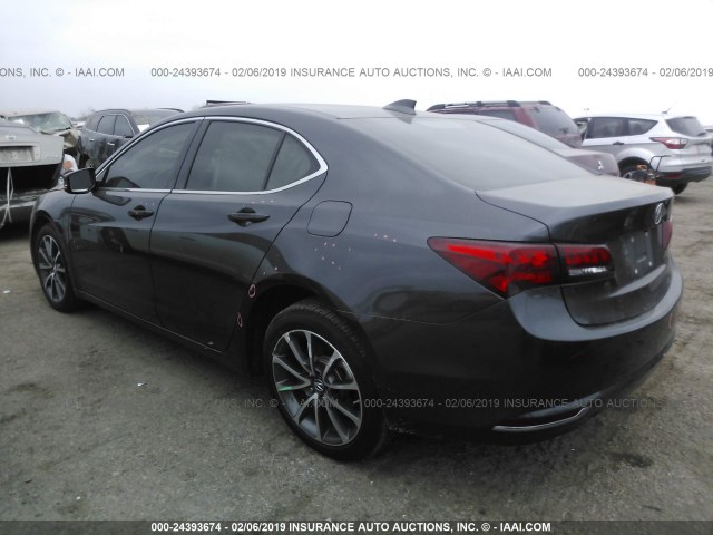 19UUB2F3XGA010890 - 2016 ACURA TLX GRAY photo 3