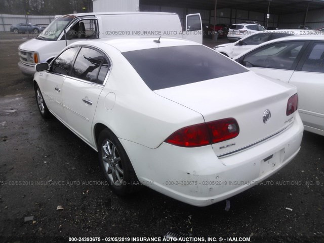 1G4HD57208U185856 - 2008 BUICK LUCERNE CXL WHITE photo 3