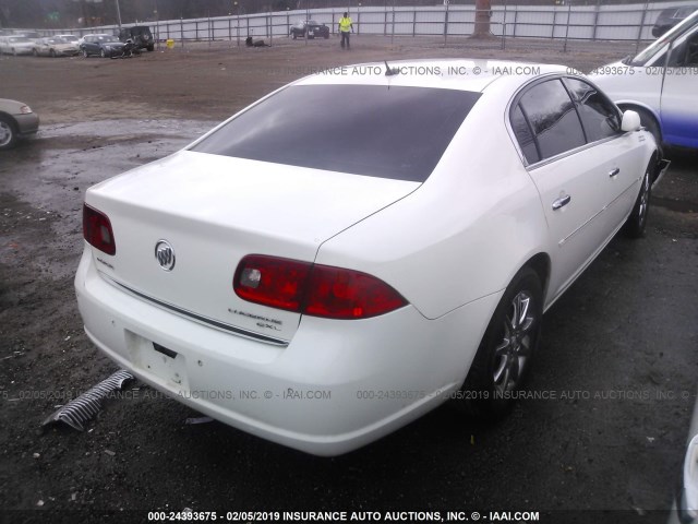 1G4HD57208U185856 - 2008 BUICK LUCERNE CXL WHITE photo 4