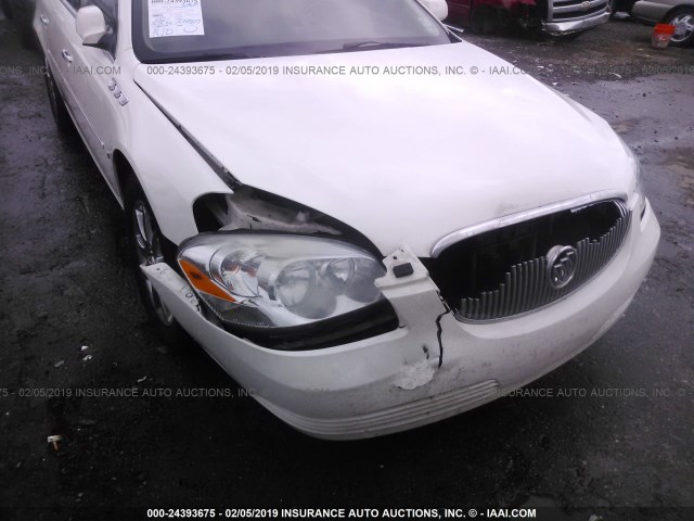 1G4HD57208U185856 - 2008 BUICK LUCERNE CXL WHITE photo 6