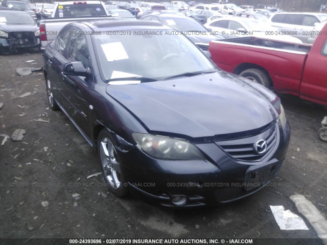 JM1BK323951289988 - 2005 MAZDA 3 S BLACK photo 1