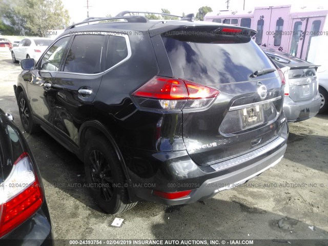 5N1AT2MVXHC838765 - 2017 NISSAN ROGUE SV/SL BLACK photo 3