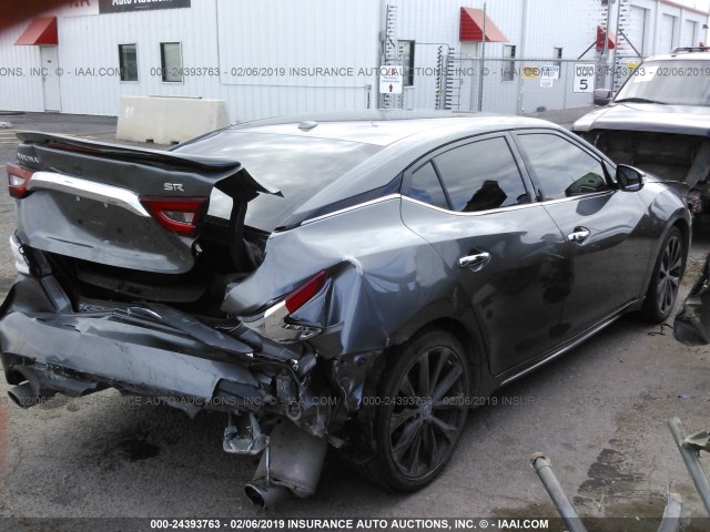 1N4AA6AP2HC432511 - 2017 NISSAN MAXIMA 3.5S/SV/SL/SR/PLAT GRAY photo 4