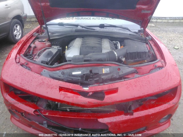 2G1FK1EJ8D9179727 - 2013 CHEVROLET CAMARO 2SS RED photo 10