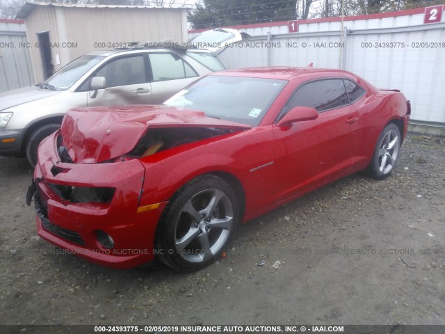 2G1FK1EJ8D9179727 - 2013 CHEVROLET CAMARO 2SS RED photo 2