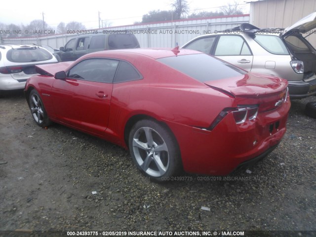 2G1FK1EJ8D9179727 - 2013 CHEVROLET CAMARO 2SS RED photo 3