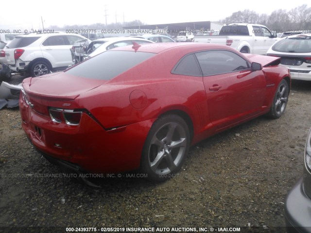 2G1FK1EJ8D9179727 - 2013 CHEVROLET CAMARO 2SS RED photo 4