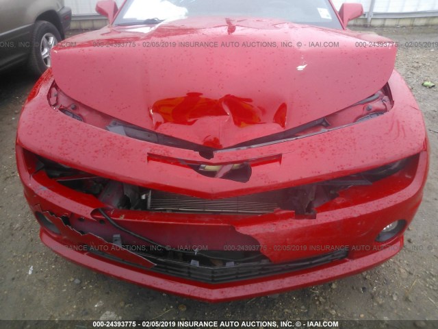 2G1FK1EJ8D9179727 - 2013 CHEVROLET CAMARO 2SS RED photo 6