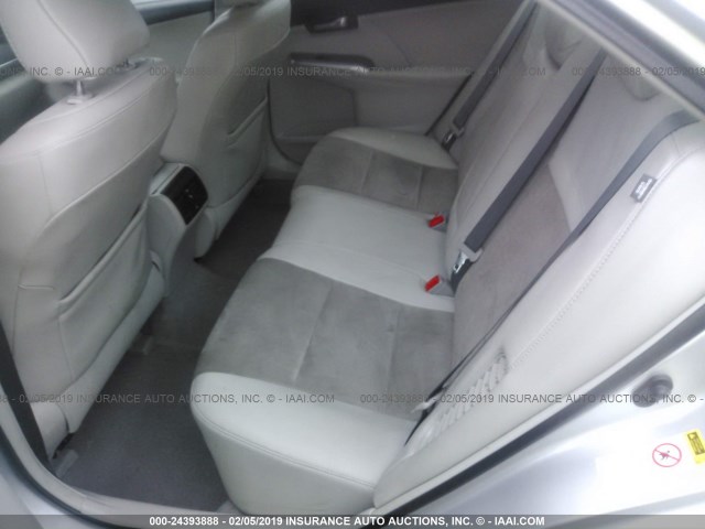 4T1BD1FK1CU057604 - 2012 TOYOTA CAMRY HYBRID/LE/XLE SILVER photo 8