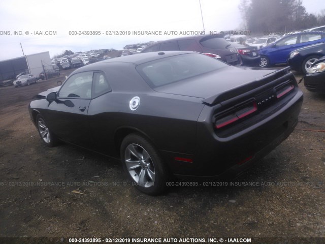 2C3CDZAG3FH900479 - 2015 DODGE CHALLENGER SXT GRAY photo 3