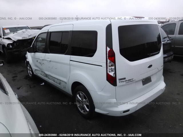 NM0GE9F70F1199592 - 2015 FORD TRANSIT CONNECT XLT WHITE photo 3
