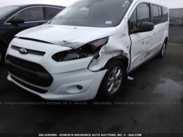 NM0GE9F70F1199592 - 2015 FORD TRANSIT CONNECT XLT WHITE photo 6