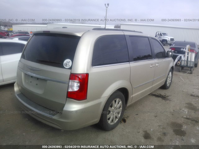 2C4RC1BGXDR558240 - 2013 CHRYSLER TOWN & COUNTRY TOURING GOLD photo 4