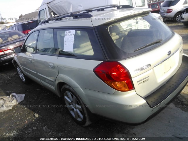 4S4BP62C377303110 - 2007 SUBARU OUTBACK OUTBACK 2.5I LIMITED GOLD photo 3