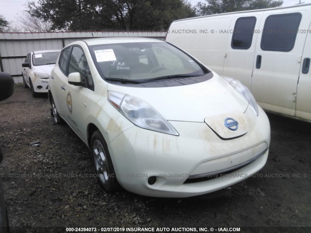 JN1AZ0CP7CT018200 - 2012 NISSAN LEAF SV/SL WHITE photo 1