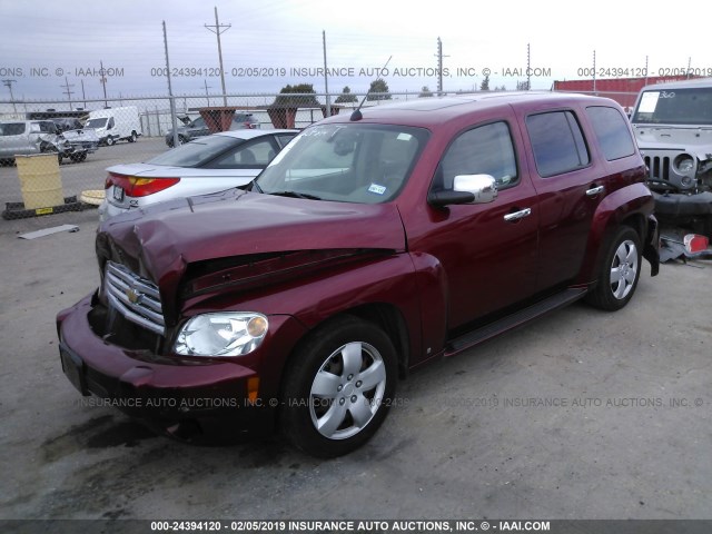 3GNCA23D08S681924 - 2008 CHEVROLET HHR LT MAROON photo 2