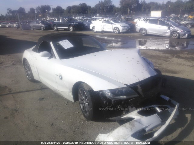 4USBU33508LW74403 - 2008 BMW Z4 3.0 WHITE photo 1