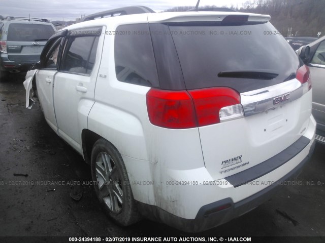 2GKFLTEK6C6303863 - 2012 GMC TERRAIN SLE WHITE photo 3