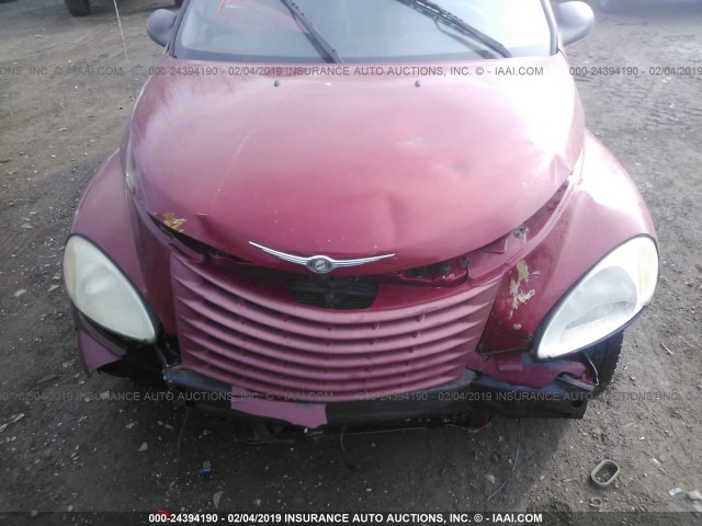 3C8FY68B73T623990 - 2003 CHRYSLER PT CRUISER LIMITED MAROON photo 6