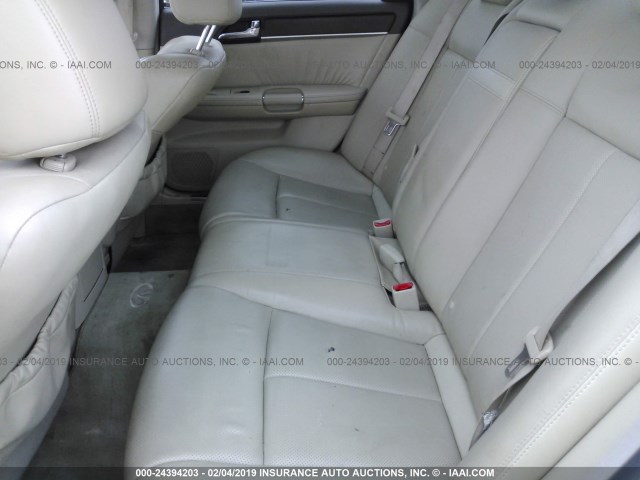 JNKBY01E28M500627 - 2008 INFINITI M45 SPORT WHITE photo 8