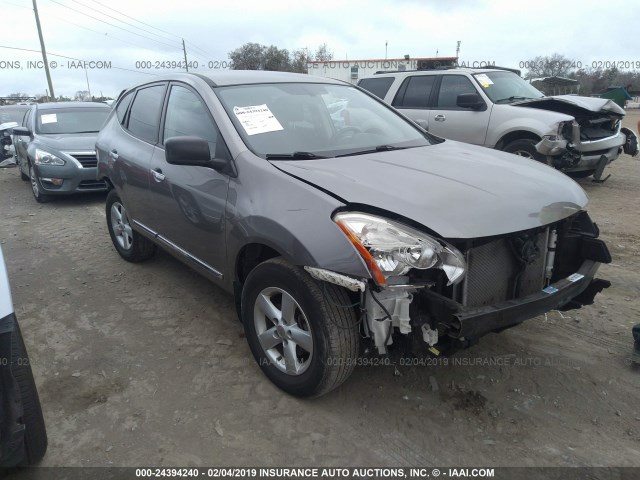 JN8AS5MT6CW604402 - 2012 NISSAN ROGUE S/SV GRAY photo 1