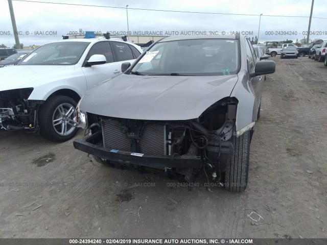 JN8AS5MT6CW604402 - 2012 NISSAN ROGUE S/SV GRAY photo 6