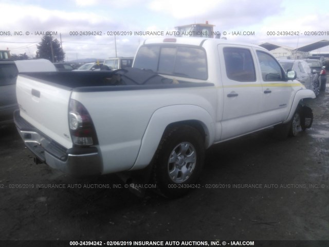 5TFLU4EN6BX019272 - 2011 TOYOTA TACOMA DOUBLE CAB 白色 照片 4