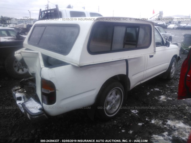 4TAUN41B9SZ052456 - 1995 TOYOTA TACOMA WHITE photo 4