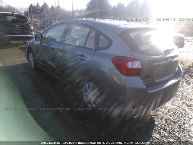 JF1GPAA63E8296102 - 2014 SUBARU IMPREZA GREEN photo 3