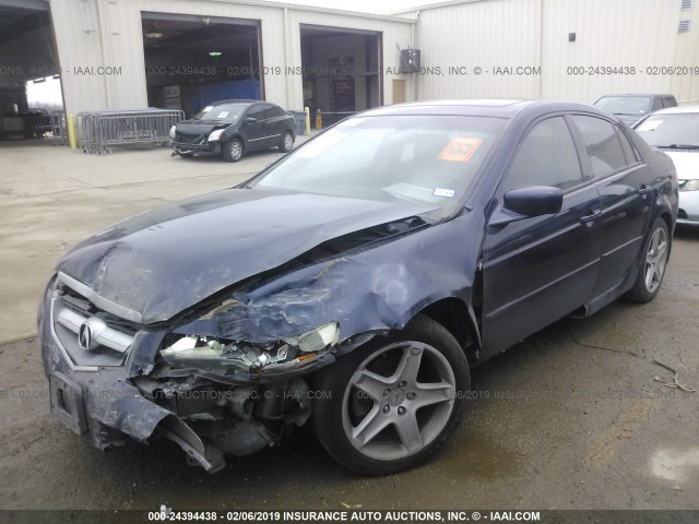 19UUA66216A055930 - 2006 ACURA 3.2TL BLUE photo 2