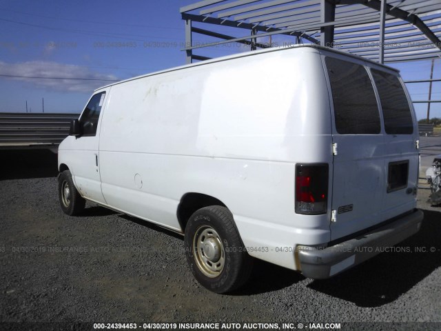 1FTRE14W94HB41959 - 2004 FORD ECONOLINE E150 VAN WHITE photo 3