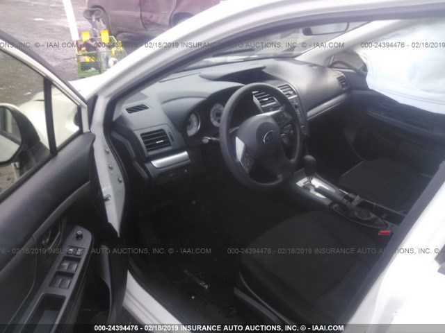 JF1GPAA65EH220199 - 2014 SUBARU IMPREZA WHITE photo 5