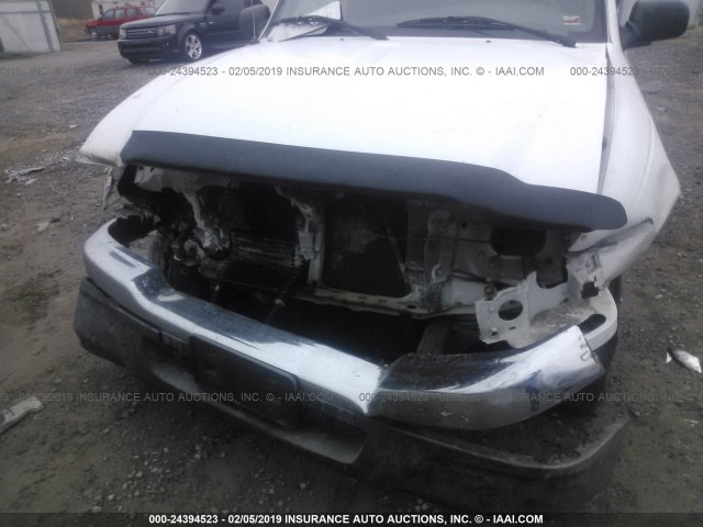 1FTYR10U44PA71958 - 2004 FORD RANGER WHITE photo 6