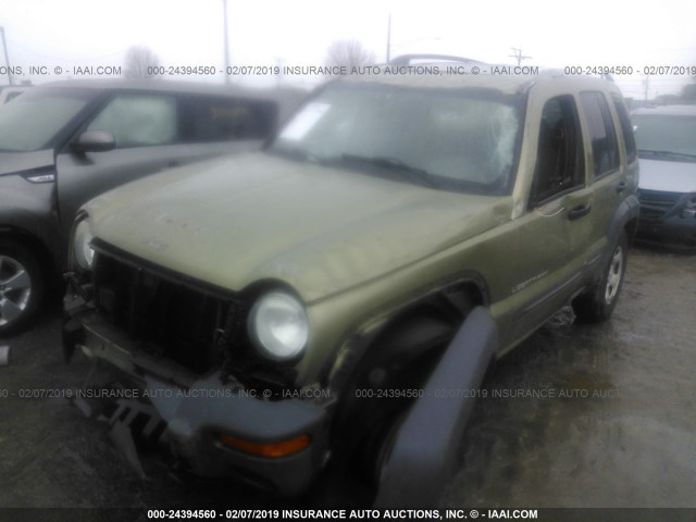 1J4GL48K73W730275 - 2003 JEEP LIBERTY SPORT/FREEDOM GREEN photo 6