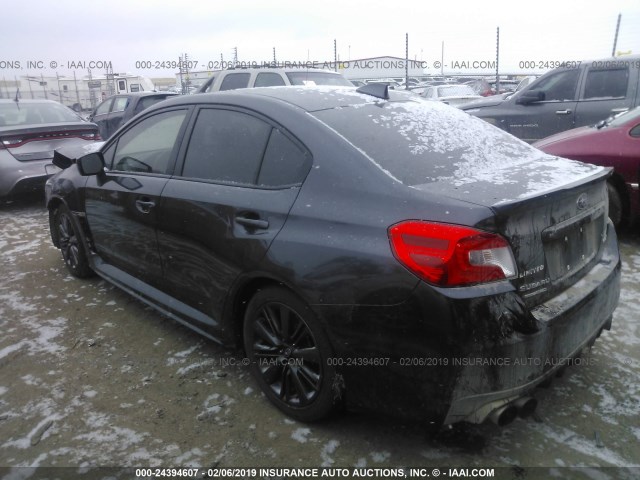 JF1VA1J63F8837157 - 2015 SUBARU WRX LIMITED GRAY photo 3