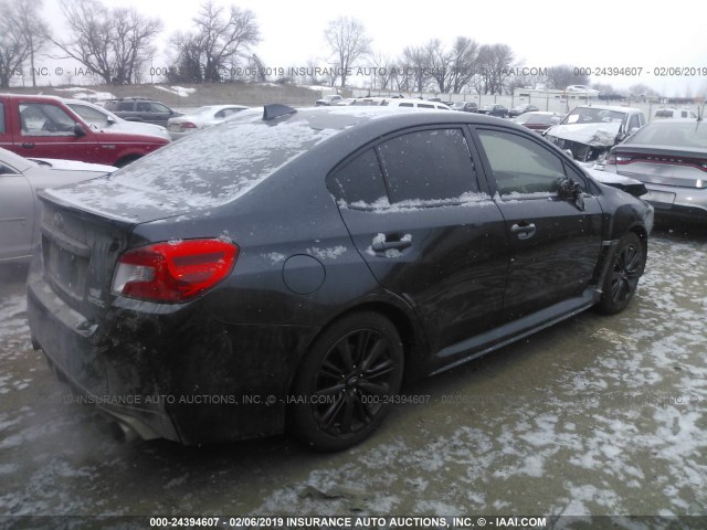 JF1VA1J63F8837157 - 2015 SUBARU WRX LIMITED GRAY photo 4