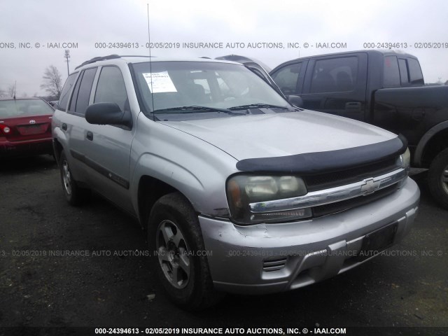 1GNDT13S442446777 - 2004 CHEVROLET TRAILBLAZER LS/LT SILVER photo 1