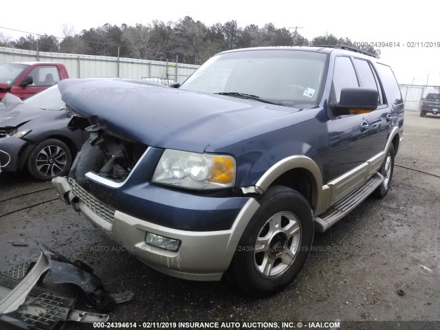 1FMPU175X6LA70229 - 2006 FORD EXPEDITION EDDIE BAUER BLUE photo 2