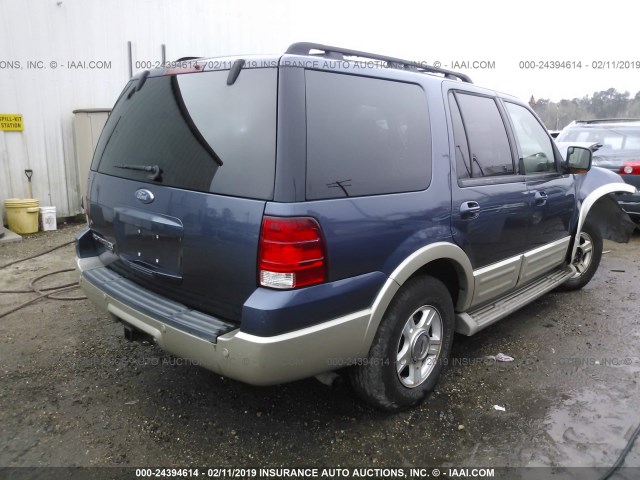 1FMPU175X6LA70229 - 2006 FORD EXPEDITION EDDIE BAUER BLUE photo 4