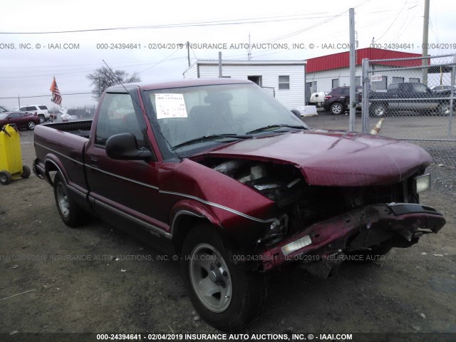 1GCCS1449T8134943 - 1996 CHEVROLET S TRUCK S10 RED photo 1